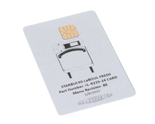 TurboChef I1-9225-24 Card Ngo, Menu, Starbucks (TBCI1-9225-24)