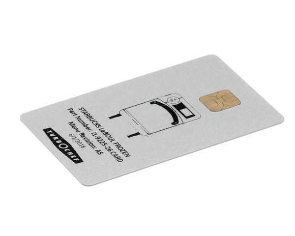 TurboChef I1-9225-26 Card Menu Card, Prog, Starbucks (TBCI1-9225-26)