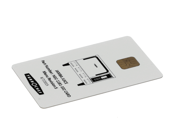 TurboChef Ngc-1181-102 Card Smart Card Jamba Juice (TBCNGC-1181-102)