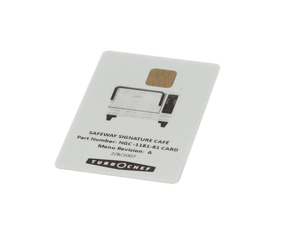 TurboChef Ngc-1181-81Card Smart Card Wegmans Sub Shop (TBCNGC-1181-81CARD)