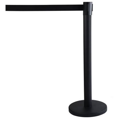 Tatco Economy Crowd Control, Assorted Materials, 14" x 35" x 9 ft 6", Black, 2/Carton (TCO16600)