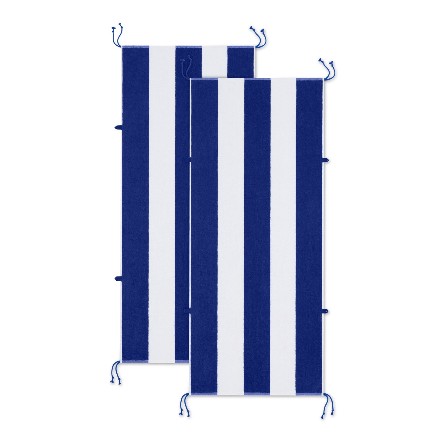 Arkwright Home Tie & Dry Beach Towel (2 Pack), 30x70 in, Dazzling Blue (P-TD-3070-BL)
