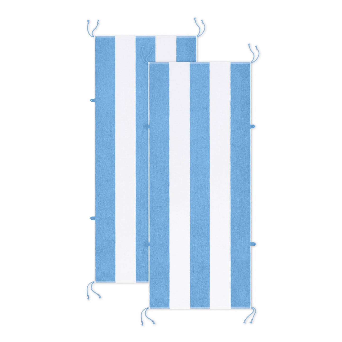 Arkwright Home Tie & Dry Beach Towel (2 Pack), 30x70 in, Dutch Canal (P-TD-3070-LB)