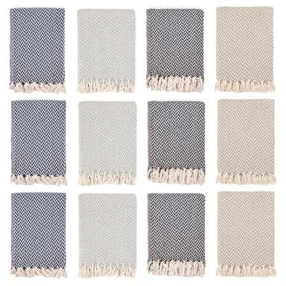 Arkwright Home® Common Ground Throw 50x70 Chevron Pattern, 12/Case (THROW-CHEV-50X70-CS)