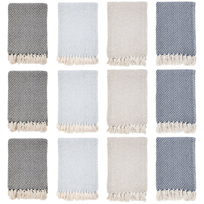 Arkwright Home® Common Ground Throw 50x70 Checkered Pattern, 12/Case (THROW-CHK-50X70-CS)