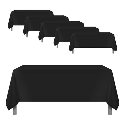 Hospeco® Mariposa Tablecloth 62x62 Black, 24/Case (HOSTL-62X62-BLACK-CS)