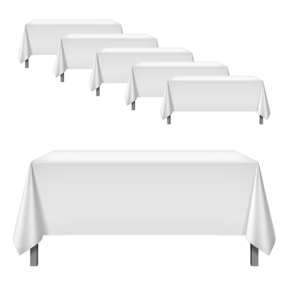 Hospeco® Mariposa Tablecloth 62x62 White, 24/Case (HOSTL-62X62-WHITE-CS)