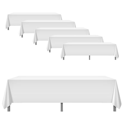 Hospeco® Mariposa Tablecloth 52x114 White, Pack of 6 (HOSP-TL-52X114-WHT-6PK)
