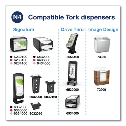 Tork Xpressnap Interfold Dispenser Napkins, 2-Ply, 6.5 x 8.5, Natural, 500/Pack, 12 Packs/Carton (TRK109906)