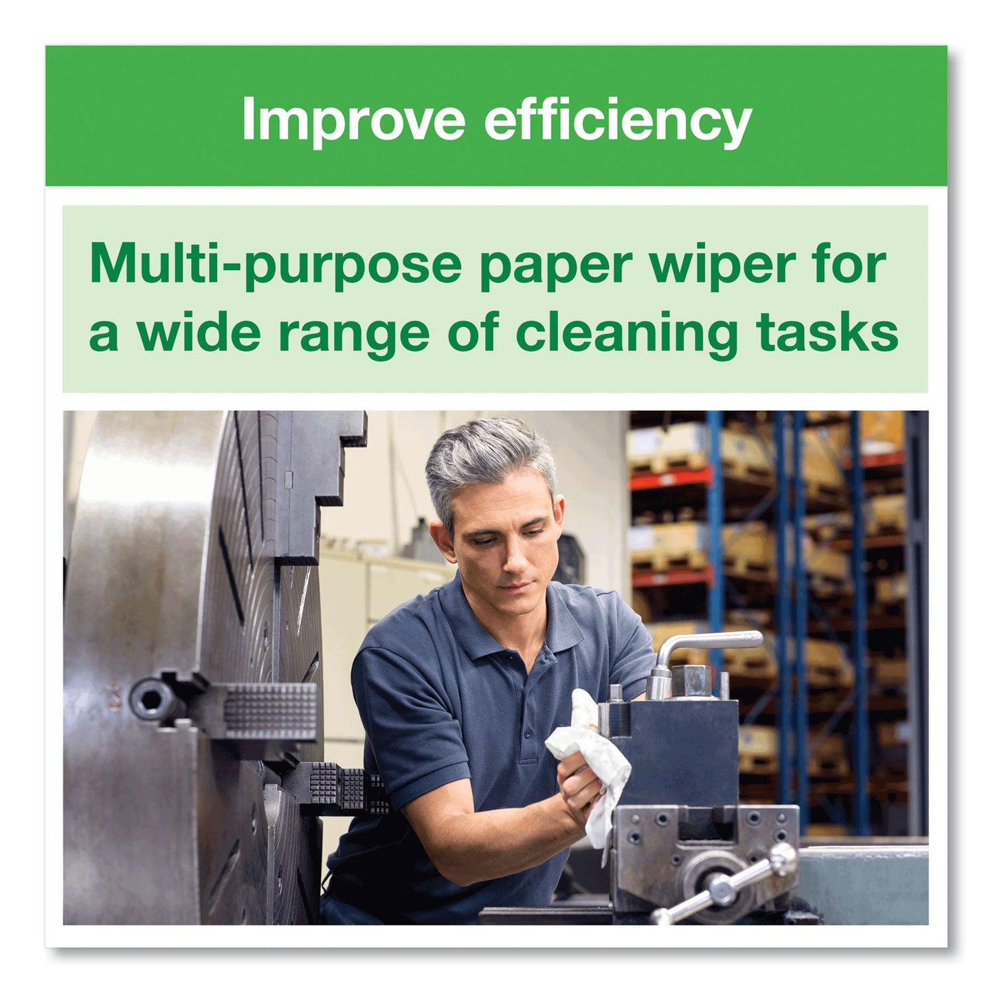 Tork Basic Paper Wiper, 1-Ply, 9 x 10.5, White, 250/Box, 24 Boxes/Carton (TRK192126)
