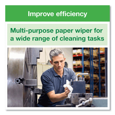 Tork Basic Paper Wiper, 1-Ply, 9 x 10.5, White, 250/Box, 24 Boxes/Carton (TRK192126)