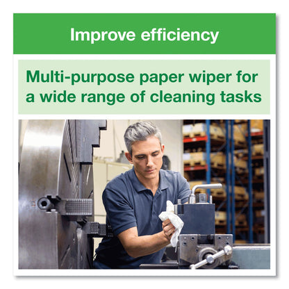 Tork Basic Paper Wiper, 1-Ply, 9 x 10.5, White, 250/Box, 24 Boxes/Carton (TRK192126)