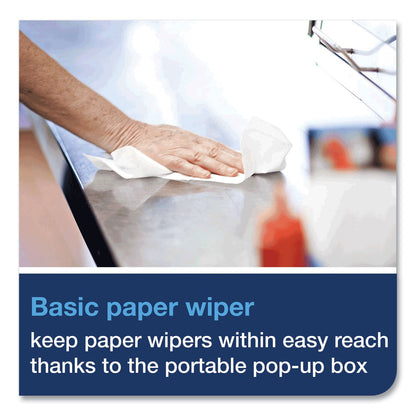 Tork Basic Paper Wiper, 1-Ply, 9 x 10.5, White, 250/Box, 24 Boxes/Carton (TRK192126)