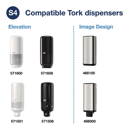Tork Odor-Control Hand Soap Liquid S4, Perfume Free, 1 L, 6/Carton (TRK400020)