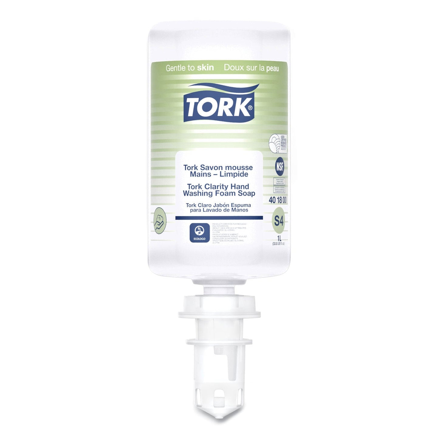 Tork Clarity Hand Soap, Unscented, 1 L Refill, Clear, 6/Carton (TRK401800)