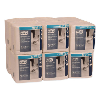 Tork Paper Wiper Plus, 12.5 x 13, White, 1/4 Fold, 90/Pack, 12 Packs/Carton (TRK430150A)