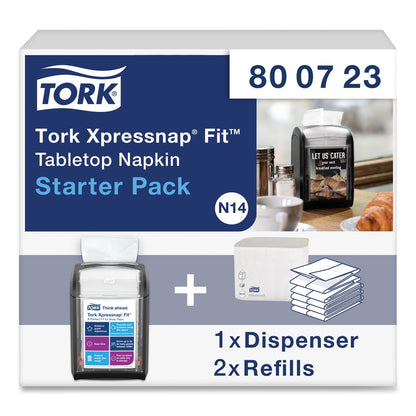 Tork Xpressnap Fit Starter Pack, 4 x 6 x 7, Black (TRK800723)