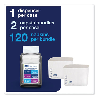 Tork Xpressnap Fit Starter Pack, 4 x 6 x 7, Black (TRK800723)