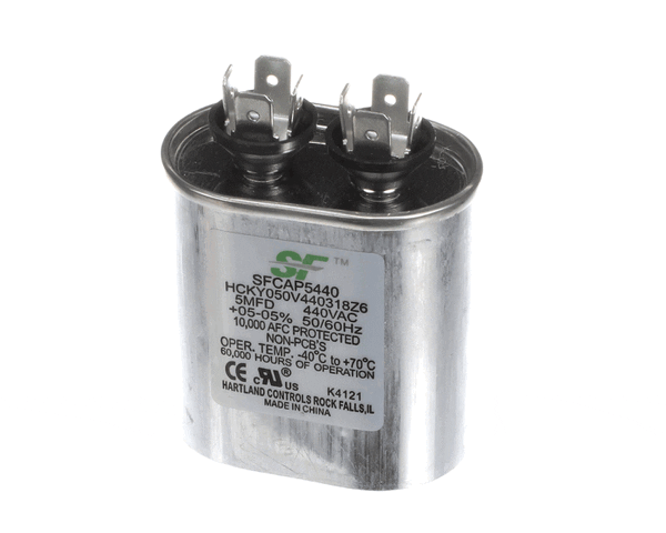 Trane SFCAP5440 Capacitor 5MFD 440VAC Oval CPT1392 (TRNSFCAP5440)
