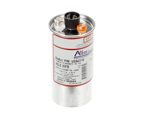 Trane Usa2216 Capacitor; 45Mfd 370/440V Round Usa Made (TRNUSA2216)