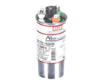 Trane Usa2226 Capacitor; 30/5Mfd 370/440V Rnd Usa Made (TRNUSA2226)