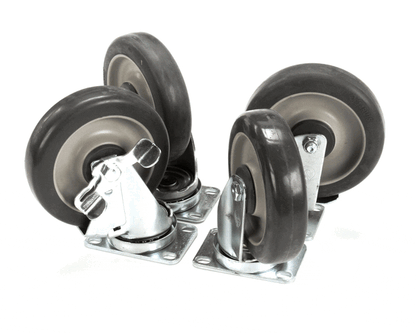 Tri-Star Manufacturing 315410 Kit;4 Plate Casters 2/W Brake (TRS315410)