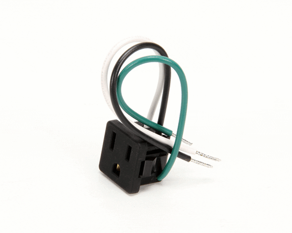 True 801229 Receptacle, Black, 125V, 15A (TRUE801229)