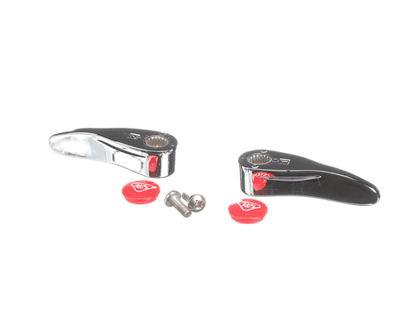 T&S Brass 001637-45Ns-M2 New-Style Lever Handles, Red Indexes (T& (TS001637-45NS-M2)
