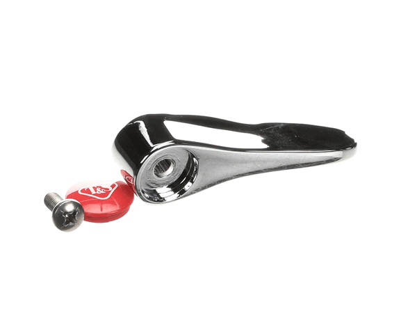T&S Brass 001637-45Ns Lever Handle, Red Index (T&S Logo), Scre (TS001637-45NS)