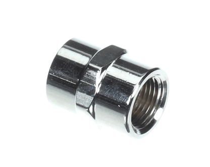 T&S Brass 001769-40 Coupling, 3/8 Npt (Chrome-Plated Brass) (TS001769-40)
