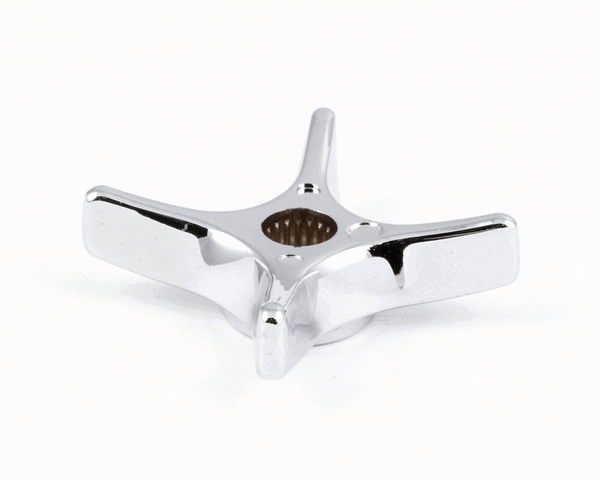 T&S Brass 002521-45 4-Arm Kitchen Handle, Chrome-Plated (TS002521-45)