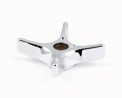 T&S Brass 002521-45 4-Arm Kitchen Handle, Chrome-Plated (TS002521-45)