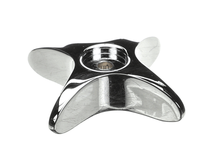 T&S Brass 002521-45Ns 4-Arm Kitchen Handle, Chrome-Plated (TS002521-45NS)