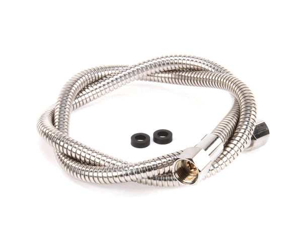 T&S Brass 013E-48H Flexible Stainless Steel Hose, 48 Length (TS013E-48H)