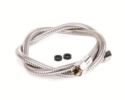 T&S Brass 013E-48H Flexible Stainless Steel Hose, 48 Length (TS013E-48H)
