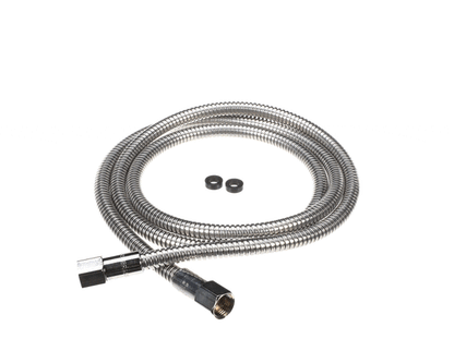 T&S Brass 013E-84H Stainless Steel Flex Hose, 84 Length, 7/ (TS013E-84H)