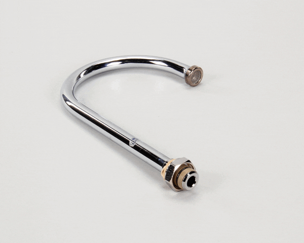 T&S Brass 133X Swivel Gooseneck, 5-11/16 Spread, 10-3/8 (TS133X)