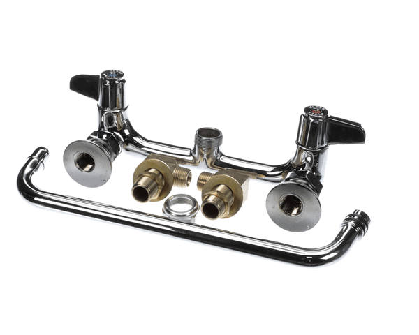 T&S Brass 5F-8Wls12 8 Wall Mount Faucet, 12 Swing Nozzle, Le (TS5F-8WLS12)