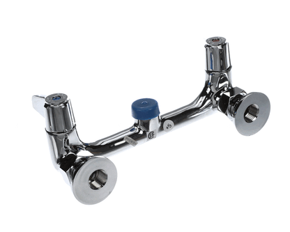 T&S Brass 5F-8Wlx00 Faucet, Wall Mount, 8 Centers, Less Nozz (TS5F-8WLX00)