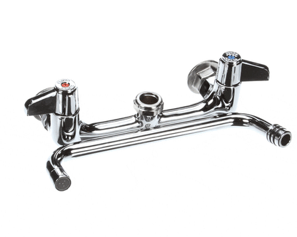 T&S Brass 5F-8Wlx10 Faucet, Wall Mount, 8 Centers, 10 Swing (TS5F-8WLX10)