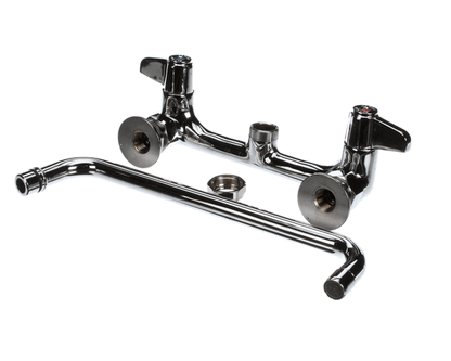 T&S Brass 5F-8Wlx12 Faucet, Wall Mount, 8 Centers, 12 Swing (TS5F-8WLX12)
