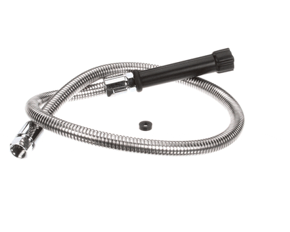 T&S Brass 5Hse44 Hose, 44 Flex Stainless Steel, Black Han (TS5HSE44)