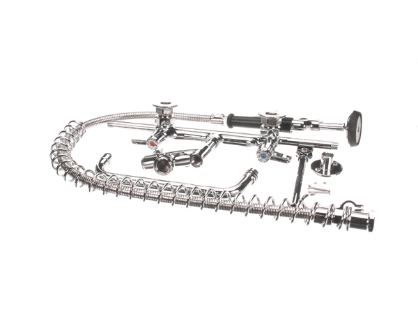 T&S Brass 5Pr-8W10 Pre-Rinse, Wall Mount Base, 8 Centers, 6 (TS5PR-8W10)