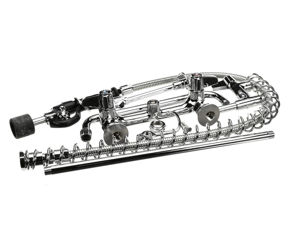 T&S Brass 5Pr-8W12-C Pre-Rinse Unit: 8 Wall Mount, Low-Flow S (TS5PR-8W12-C)