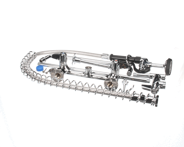 T&S Brass 5Pr-8W14 Pre-Rinse, Wall Mount Base, 8 Centers, 6 (TS5PR-8W14)