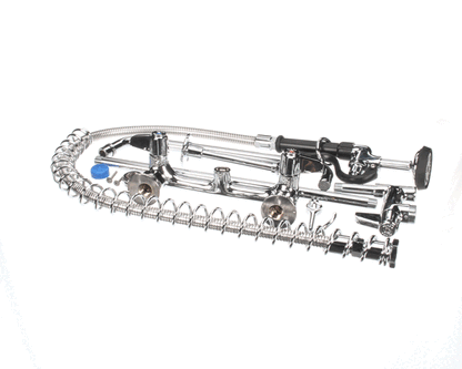 T&S Brass 5Pr-8W14 Pre-Rinse, Wall Mount Base, 8 Centers, 6 (TS5PR-8W14)