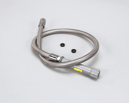 T&S Brass B-0044-H Hose, 44 inches Flexible Stainless Steel with Gray Handle (TSB-0044-H)