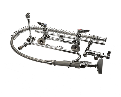 T&S Brass B-0133-12-Cr-B Pre-Rinse Unit W/ Ceramas & Wall Bracket (TSB-0133-12-CR-B)