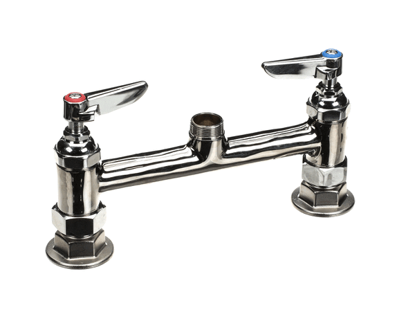 T&S Brass B-0220-Lncc Double Pantry Swivel Base Faucet, Deck M (TSB-0220-LNCC)