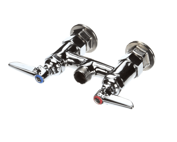 T&S Brass B-0225-Ln Double Pantry Base Faucet, Swivel Outlet (TSB-0225-LN)